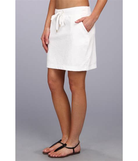 michael kors white skirt|michael kors white denim skirt.